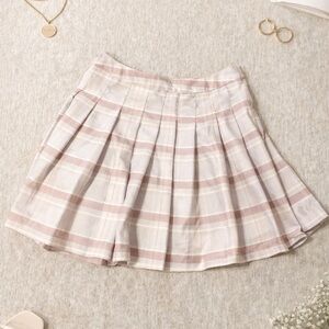 Plaid A-Line Skirt